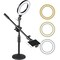 10 Light Overhead Phone Mount Led Circle Lights 360 Adjustable Shooting Arm Dimmable For Video Recording Live Streaming